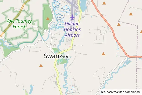 Mapa Swanzey