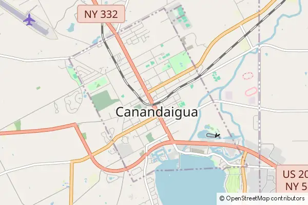 Mapa Canandaigua