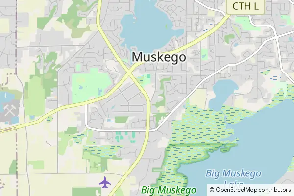 Mapa Muskego