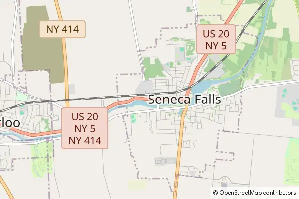 Mapa Seneca Falls