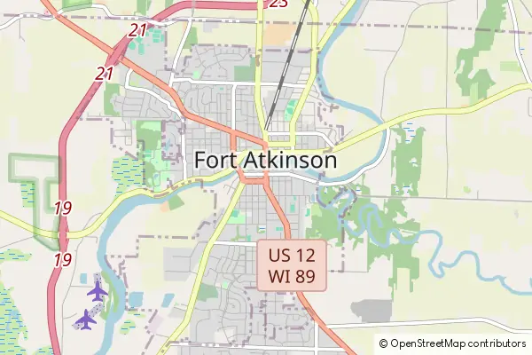 Mapa Fort Atkinson