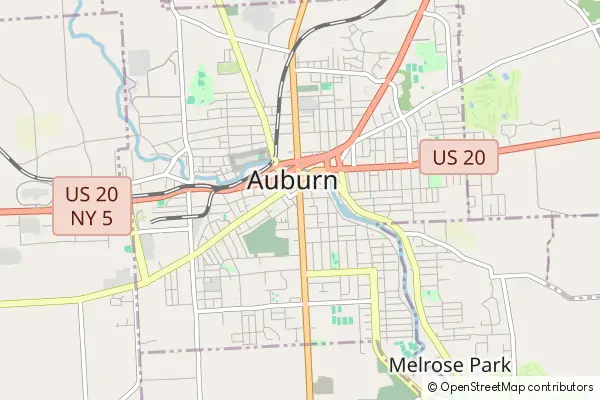 Mapa Auburn