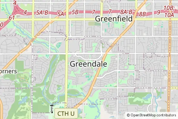 Mapa Greendale