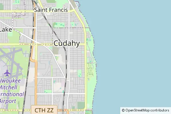 Mapa Cudahy