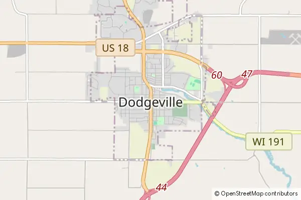 Mapa Dodgeville