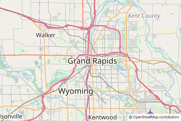 Mapa Grand Rapids