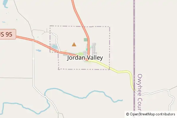 Mapa Jordan Valley