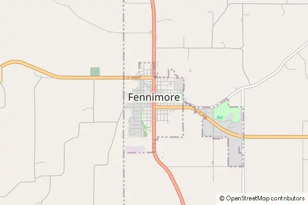 Mapa Fennimore