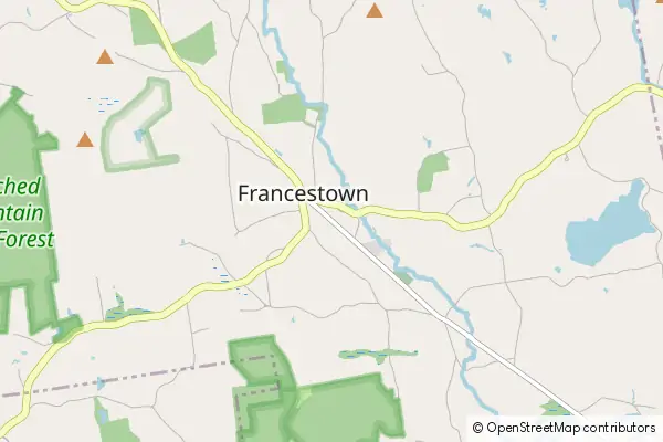 Mapa Francestown