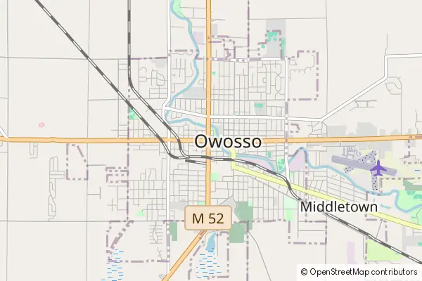 Mapa Owosso