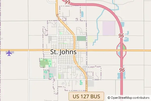 Mapa Saint Johns