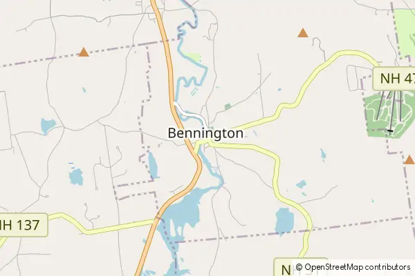 Mapa Bennington