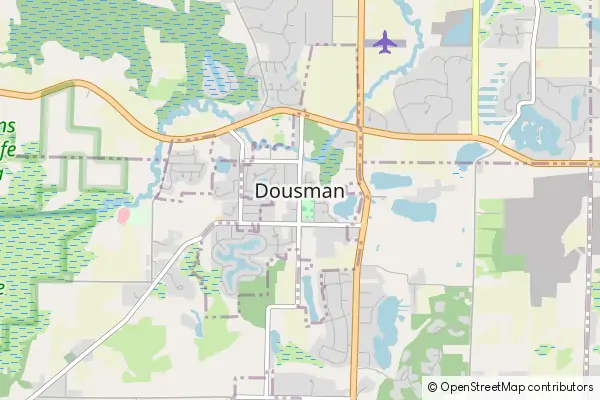 Mapa Dousman