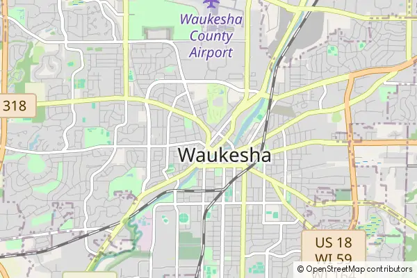 Mapa Waukesha