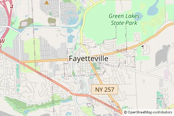 Mapa Fayetteville