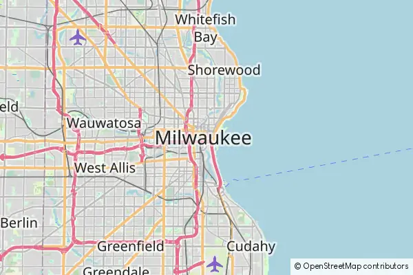 Mapa Milwaukee