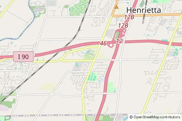 Mapa West Henrietta