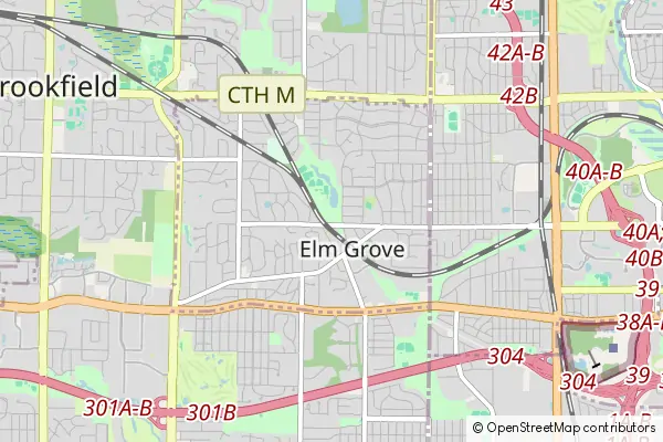 Mapa Elm Grove