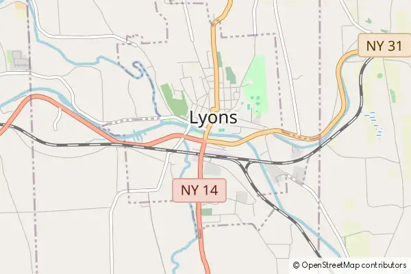 Mapa Lyons