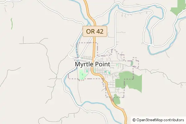 Mapa Myrtle Point