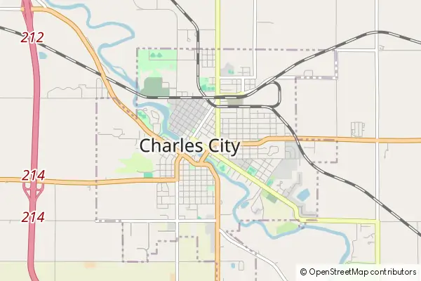 Mapa Charles City