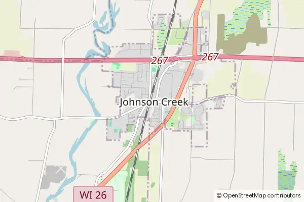 Mapa Johnson Creek