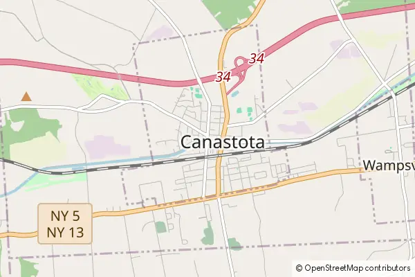 Mapa Canastota