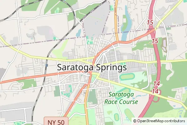 Mapa Saratoga Springs