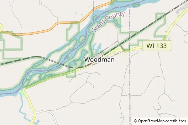 Mapa Woodman