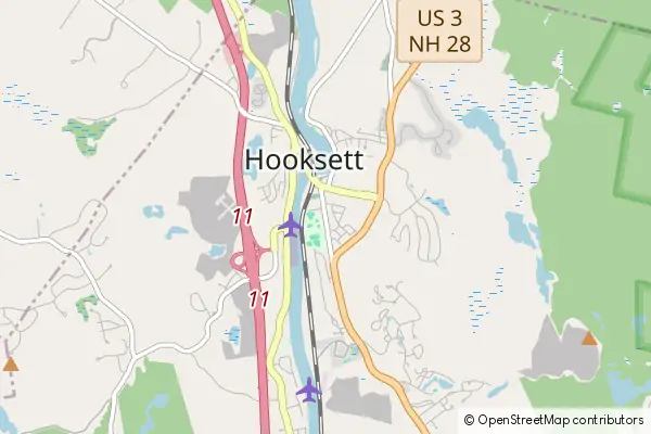 Mapa Hooksett