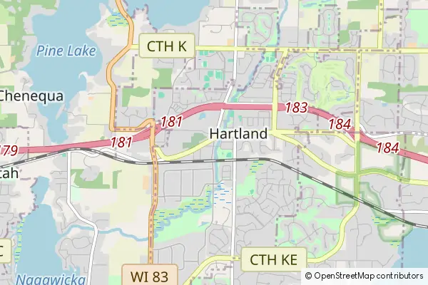 Mapa Hartland