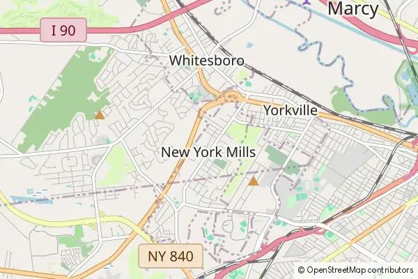 Mapa New York Mills