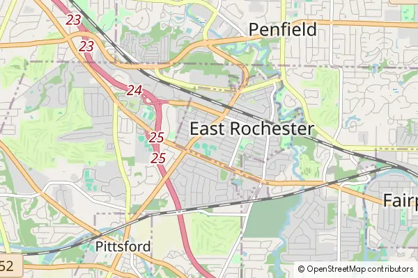 Mapa East Rochester