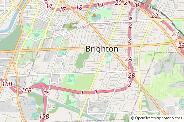 Mapa Brighton