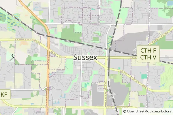 Mapa Sussex