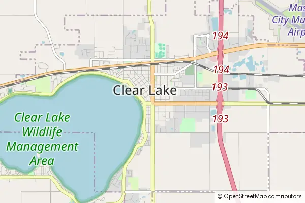 Mapa Clear Lake