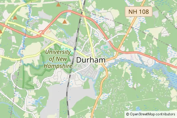 Mapa Durham