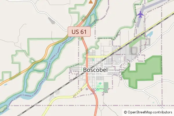 Mapa Boscobel