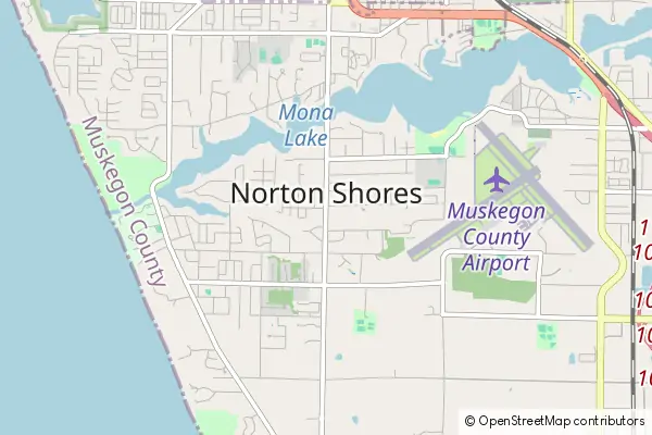 Mapa Norton Shores