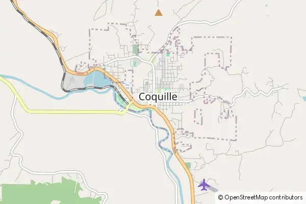 Mapa Coquille