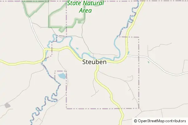 Mapa Steuben