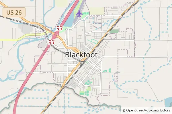 Mapa Blackfoot