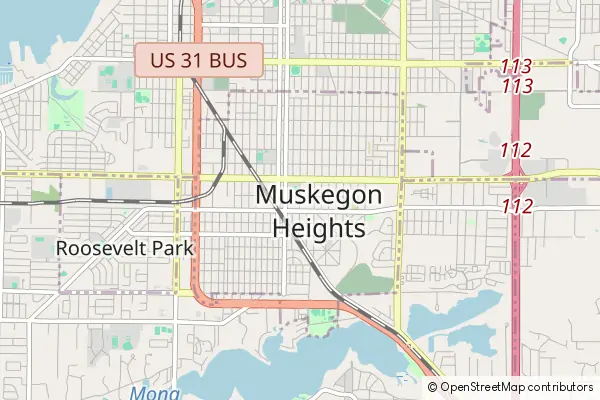 Mapa Muskegon Heights