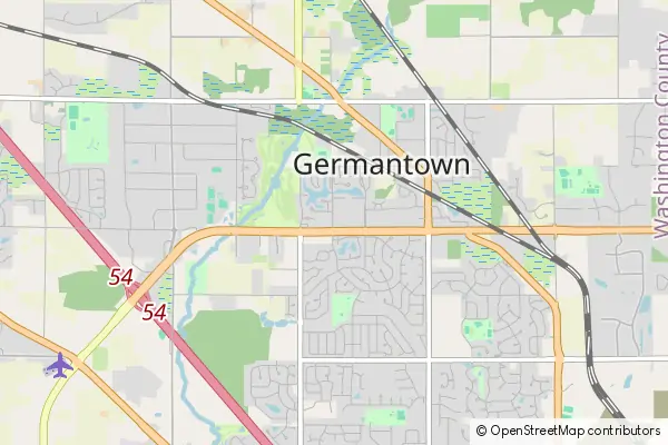 Mapa Germantown