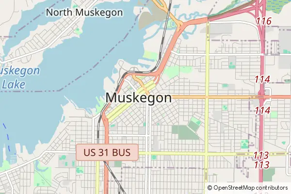 Mapa Muskegon