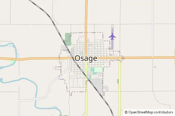 Mapa Osage