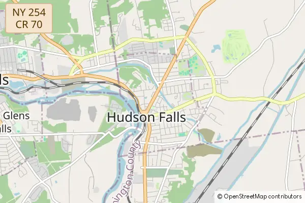 Mapa Hudson Falls