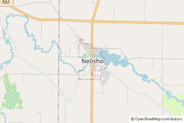 Mapa Neosho