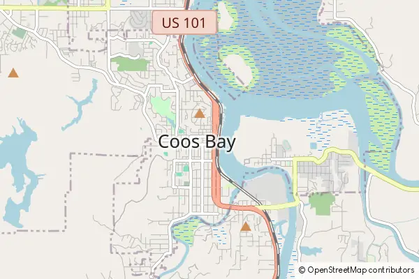 Mapa Coos Bay