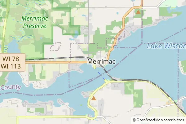 Mapa Merrimac